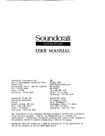 Предварительный просмотр 1 страницы SoundCraft 200SR User Manual