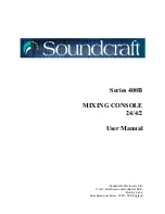 SoundCraft 400B Series User Manual предпросмотр