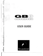 Предварительный просмотр 1 страницы SoundCraft GB8 User Manual