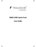 SoundCraft MADI-USB Combo Card User Manual preview