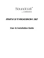 SoundCraft MINI STAGEBOX 32 User And Installation Manual preview