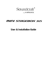 SoundCraft mini Stagebox 32i User'S Installation Manual предпросмотр