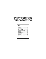 SoundCraft POWERSTATION 1200 User Manual предпросмотр