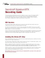 Preview for 4 page of SoundCraft SIGNATURE MTK Recording Manual