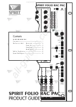 Предварительный просмотр 1 страницы SoundCraft Spirit Folio Rac Pac Product Manual