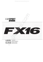 SoundCraft Spirit FX16 User Manual предпросмотр