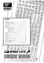 SoundCraft Spirit Live 3-2 User Manual предпросмотр