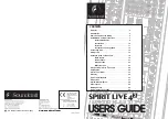 SoundCraft SPIRIT LIVE 4 2 User Manual предпросмотр