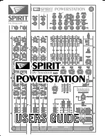 SoundCraft SPIRIT POWERSTATION User Manual предпросмотр