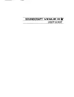 SoundCraft Venue II User Manual preview