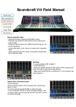 Предварительный просмотр 1 страницы SoundCraft Vi4 Field Manual