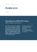 Preview for 2 page of SOUNDIMPRESS PU400-2CH User Manual