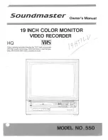 SOUNDMASTER 550 Owner'S Manual preview