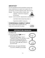 Preview for 7 page of SOUNDMASTER CD-9160MP3 Instruction Manual