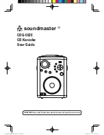 SOUNDMASTER CDG-552E User Manual предпросмотр