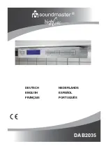 SOUNDMASTER DAB2035 Operating Instructions Manual preview