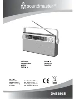 SOUNDMASTER DAB650 Manual preview