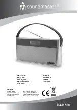 Предварительный просмотр 1 страницы SOUNDMASTER DAB750 Instruction Manual