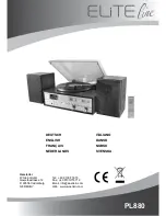 SOUNDMASTER Elite line PL880 Instruction Manual preview