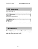 Preview for 2 page of SOUNDMASTER highline BT3000 Instruction Manual