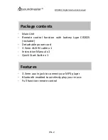 Preview for 3 page of SOUNDMASTER highline BT3000 Instruction Manual