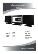 SOUNDMASTER HighLine DISC 3220USB Manual preview