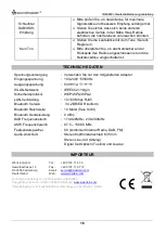 Preview for 18 page of SOUNDMASTER IR45SW Manual