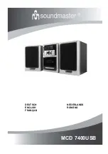 SOUNDMASTER MCD 7400USB Manual preview