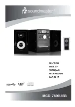 SOUNDMASTER MCD 7895USB Manual preview