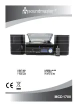 SOUNDMASTER MCD1700 Manual preview