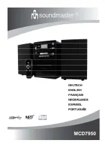 Предварительный просмотр 1 страницы SOUNDMASTER MCD7950 Manual