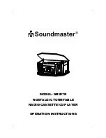 SOUNDMASTER NR907R Operation Instructions Manual preview