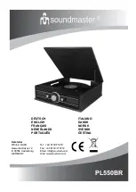 SOUNDMASTER PL550BR User Manual preview