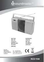 SOUNDMASTER RCD1180 Instruction Manual предпросмотр