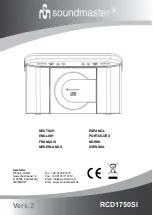 SOUNDMASTER RCD1750SI Instruction Manual preview