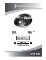 SOUNDMASTER SCD 2600 User Manual preview