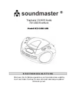 SOUNDMASTER SCD-2650 USB User Manual preview