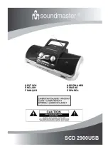 SOUNDMASTER SCD 2900USB User Manual preview