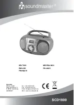 SOUNDMASTER SCD1800 Manual preview