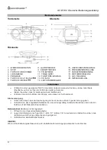 Preview for 3 page of SOUNDMASTER SCD5100BL Instruction Manual