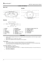 Preview for 8 page of SOUNDMASTER SCD5100BL Instruction Manual