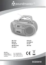 Preview for 1 page of SOUNDMASTER SCD5410 Manual