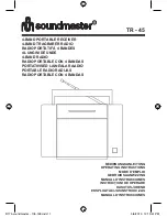 Preview for 1 page of SOUNDMASTER TR - 45 Operating Instructions