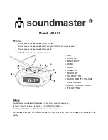 Предварительный просмотр 1 страницы SOUNDMASTER UR-501 Manual