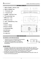 Preview for 3 page of SOUNDMASTER UR8800 Manual