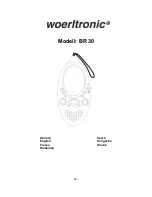 Предварительный просмотр 1 страницы SOUNDMASTER woerltronic BR 30 Manual