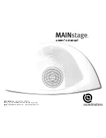 Предварительный просмотр 1 страницы Soundmatters MAINSTAGE Owner'S Manual