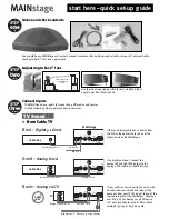 Предварительный просмотр 1 страницы Soundmatters MAINstage Quick Setup Manual