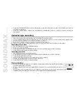 Предварительный просмотр 6 страницы SoundMax SM-2402 Instruction Manual