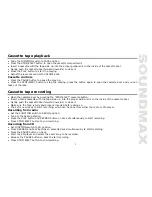 Предварительный просмотр 5 страницы SoundMax SM-2403 Instruction Manual